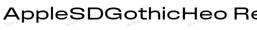 AppleSDGothicHeo Reg字体转换